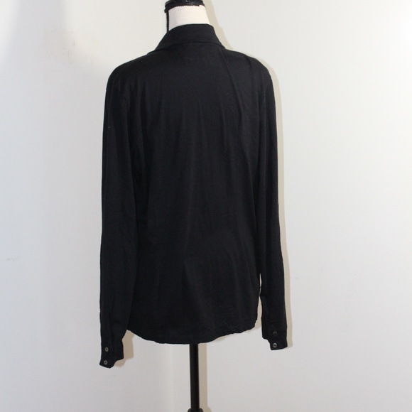 Boden, black long sleeve button down shirt - Picture 2 of 14